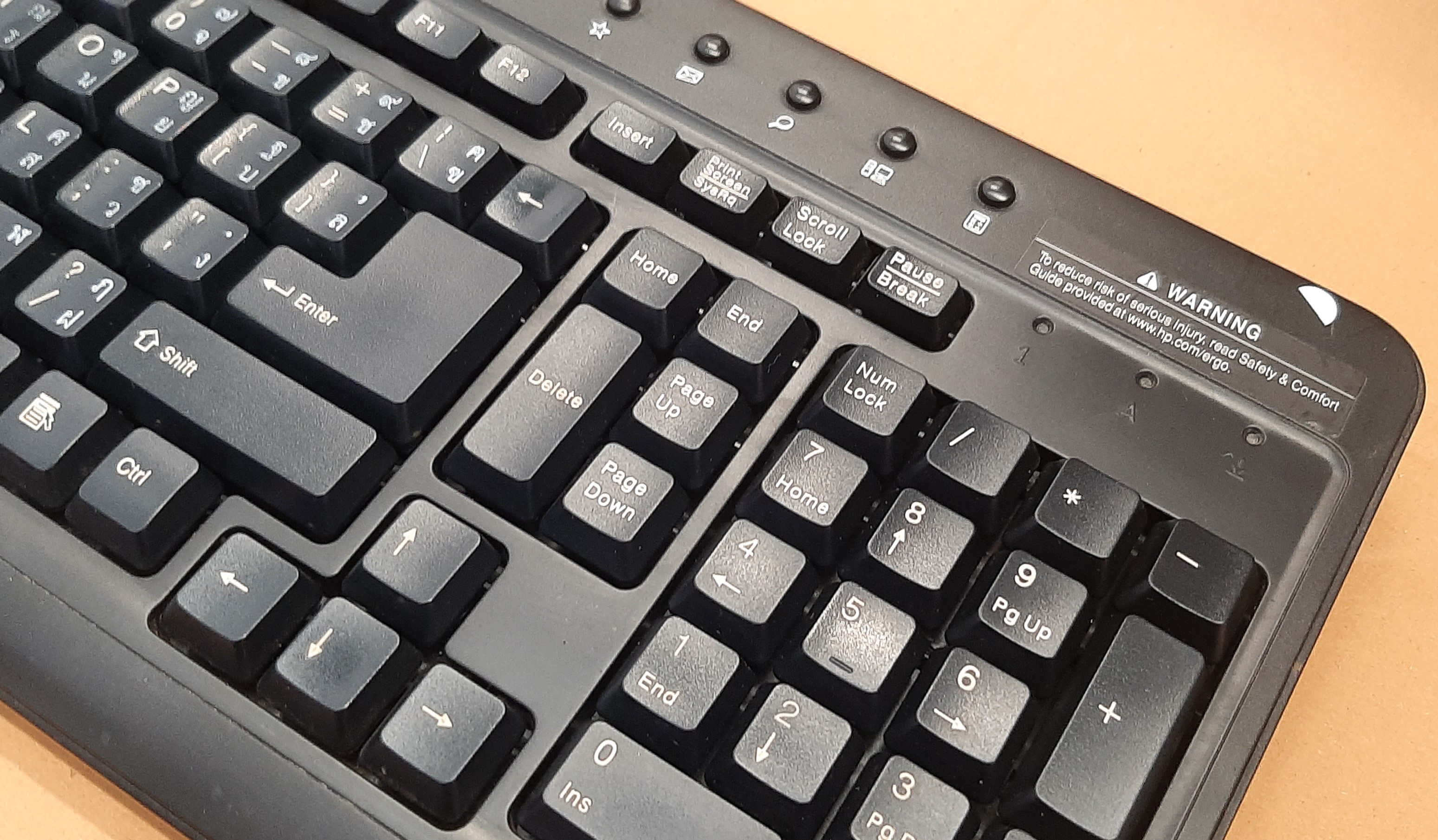 คีย์บอร์ดมือสอง HP NY419AA USB Keyboard สภาพดีประกันร้าน 1 เดือน