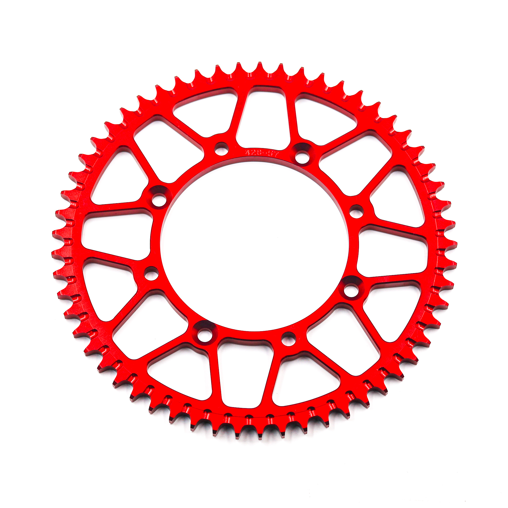 สเตอร์ Super Zero Aluminium 428-57T - KLX140G RF, KLX150/BF สีแดง