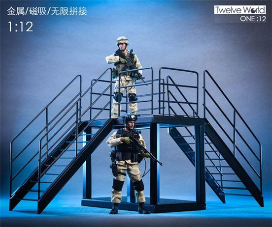 [สั่งจอง]TWTOYS TW1904A/TW1904B 1/12 Full Metal Stairs Diorama
