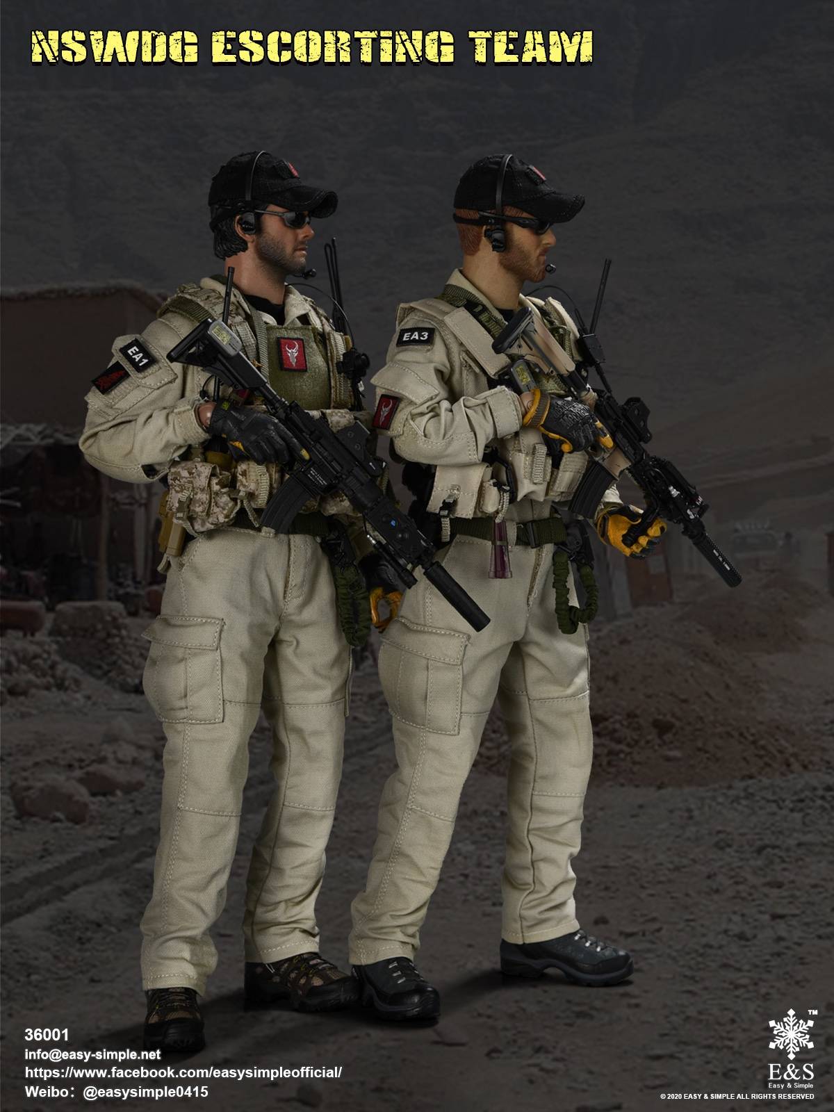 [สั่งจอง]Easy&Simple 36001 A/B NSWDG Escorting Team (Team Leader/Member)