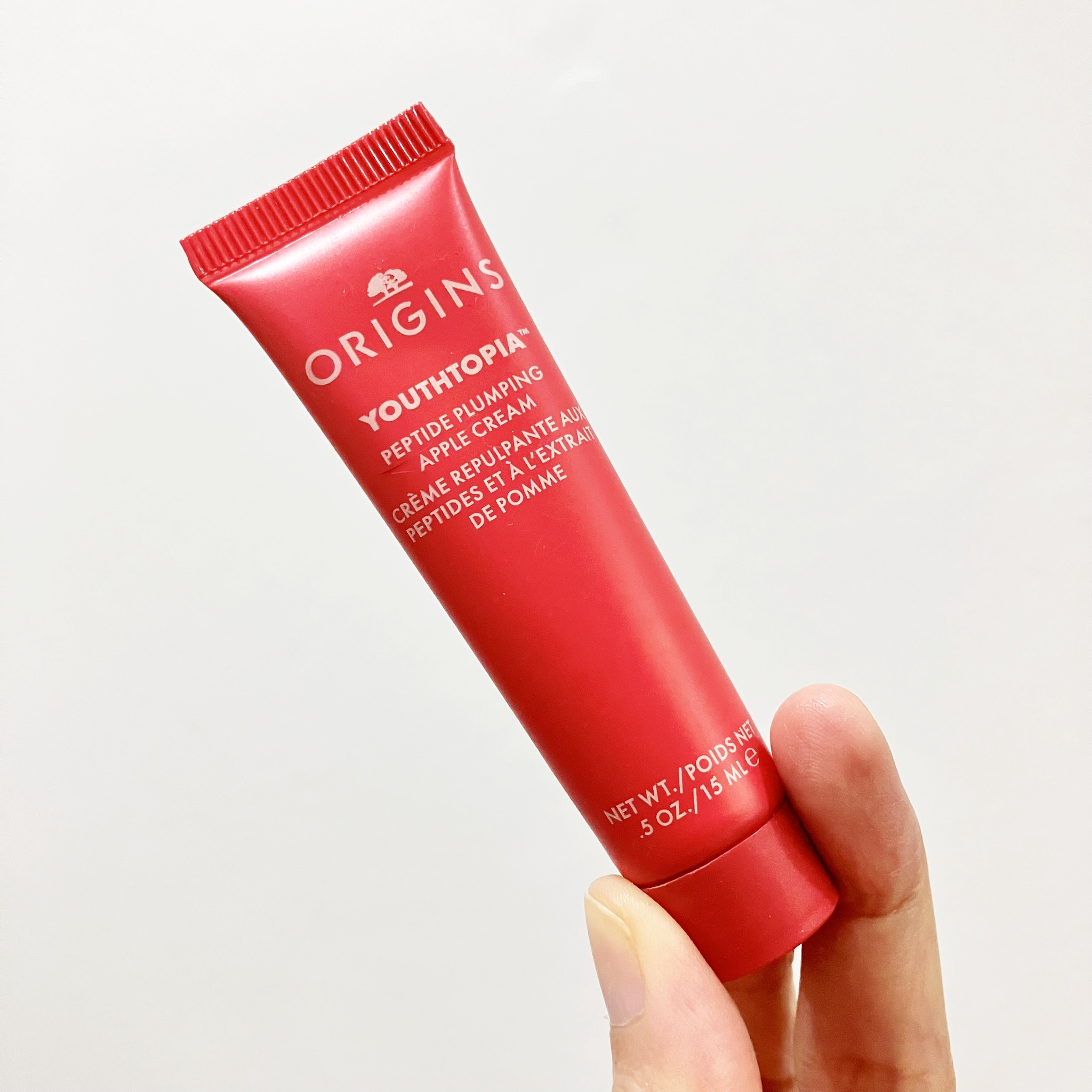 Origins Youthtopia Peptide Plumping Apple Cream 15ml มอยส์เจอร์ไรเซอร์ที่ช่วยให้ผิวดูอิ่มน้ำและนุ่มเด้งขึ้น