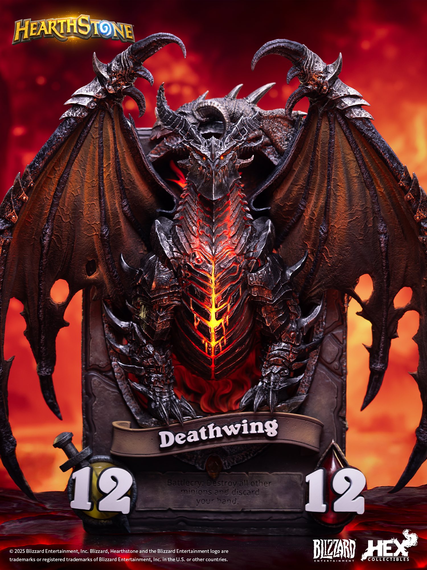[สั่งจอง]HEX Collectibles : Deathwing Art Statue (Blizzard Hearthstone)