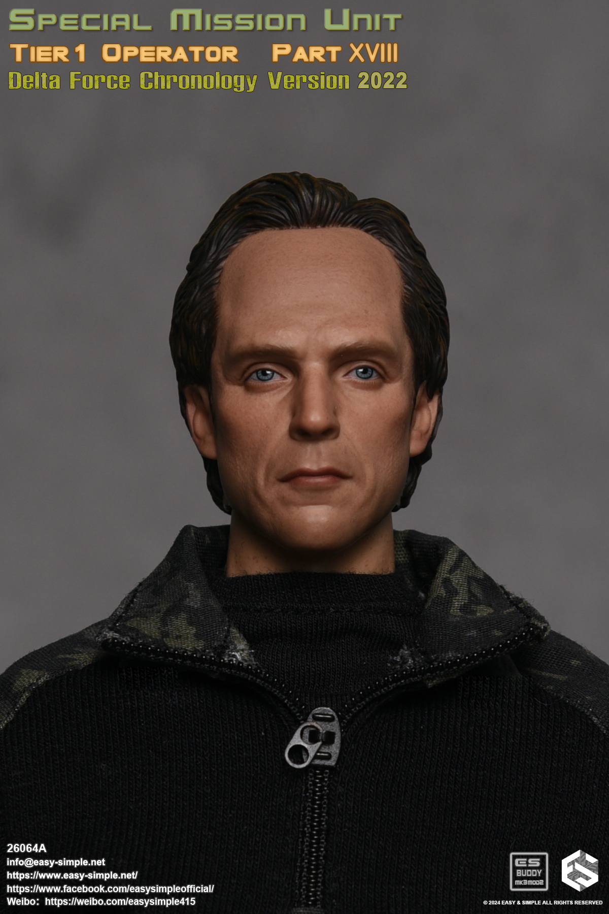 [พร้อมส่ง] Easy&Simple 26064A 1/6 : SMU Tier1 Operator Part XVIII Delta Force Chronology Version 2022