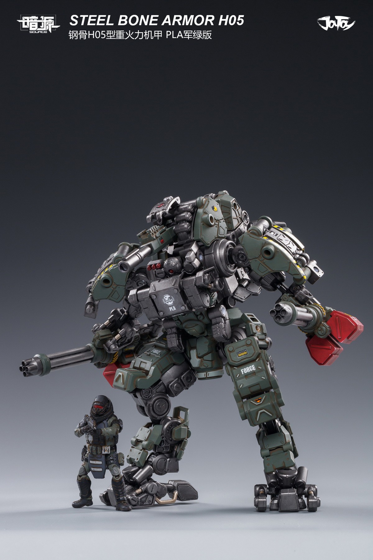 [สั่งจอง] JOYTOY 1/25 H05 STEEL BONE HEAVY FIREPOWER ARMOR (MILITARY GREEN)