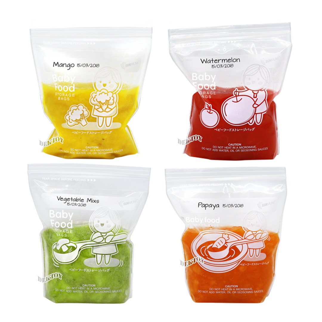 SUNMUM ซันมัม ถุงบรรจุอาหารแช่งแข็งสำหรับเด็ก30ใบ