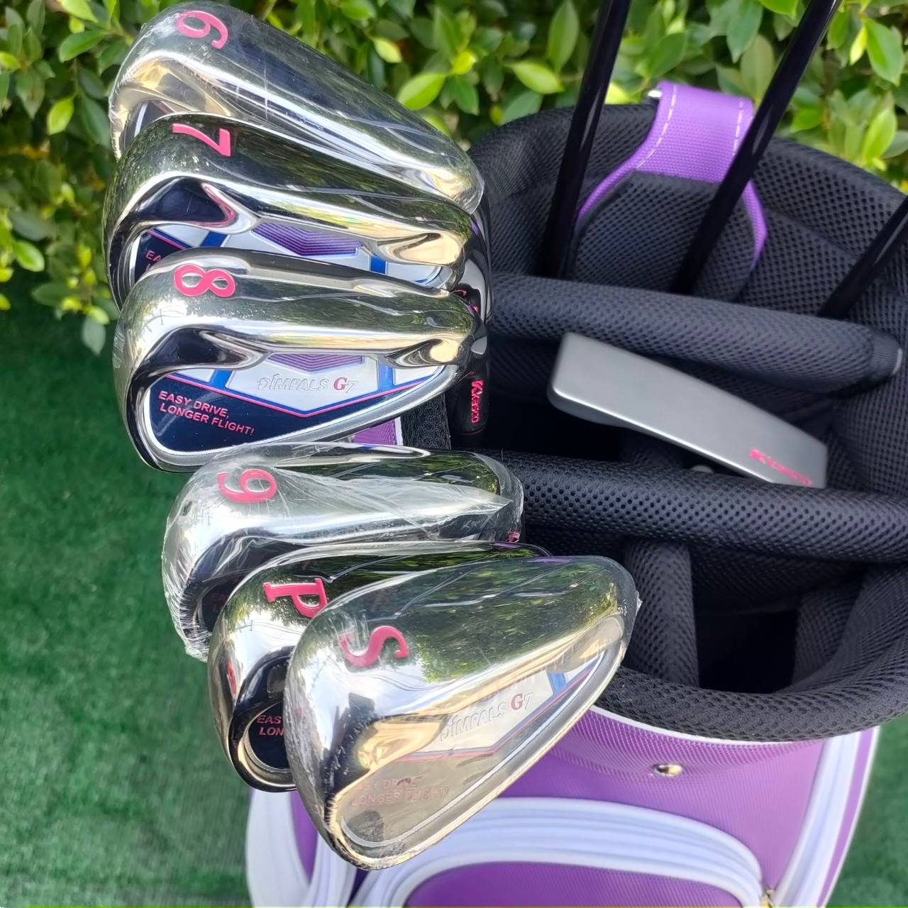 **ไม้กอล์ฟสำหรับผู้หญิง** รุ่นใหม่และยอดนิยมสูงสุด!! SET KASCO DIMPALS G7 LADY สภาพสวยนางฟ้า ชุดกอล์ฟพรีเมี่ยมญี่ปุ่น!! ไม้กอล์ฟมือสอง ของแท้ BY NakaraLuxurious