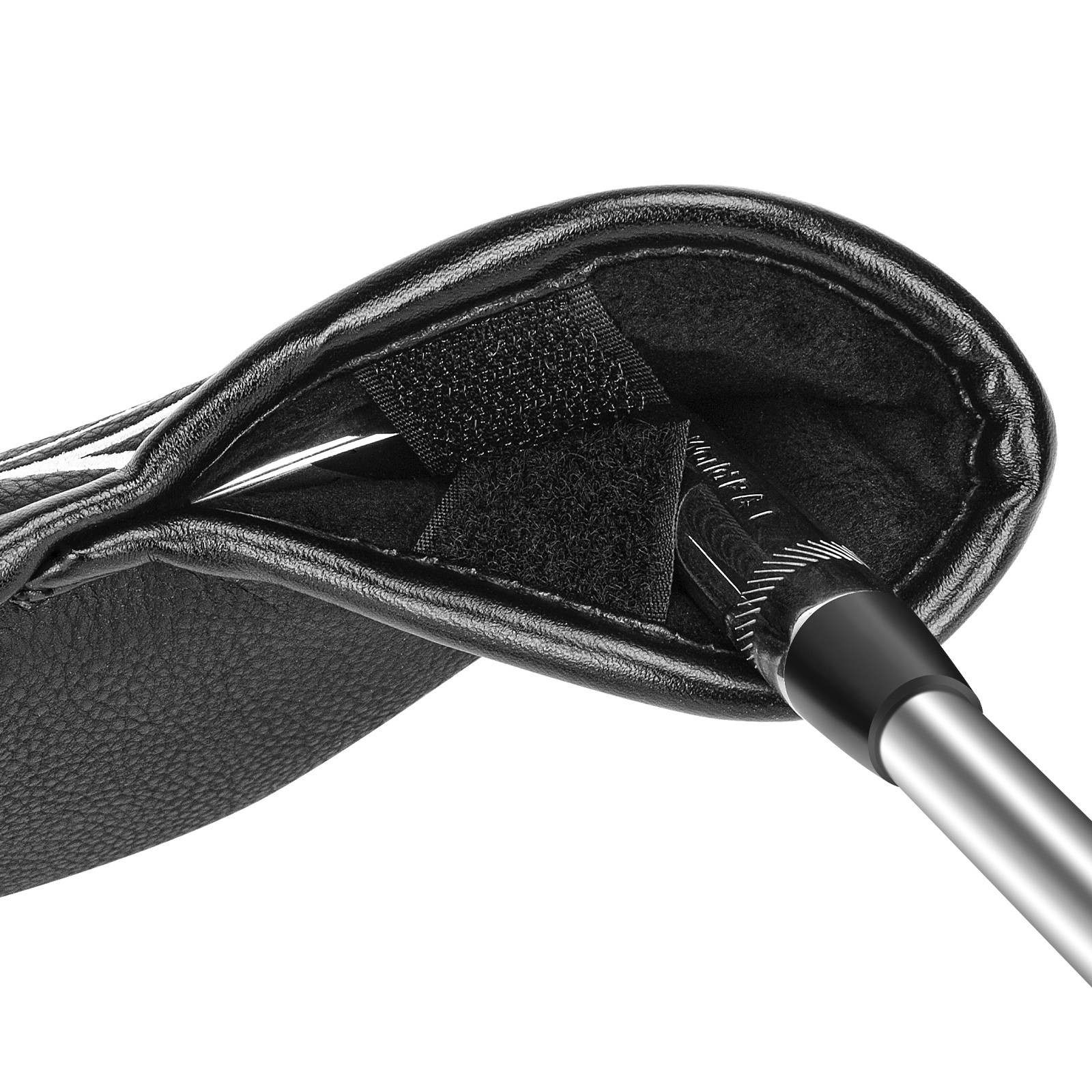ปลอกหุ้มหัวไม้กอล์ฟ ปลอกหุ้มหัวไม้ชุดเหล็ก COVER IRONS SET EAGLE ( 1 เซ็ตมี 11 ชิ้น ) สีดำ