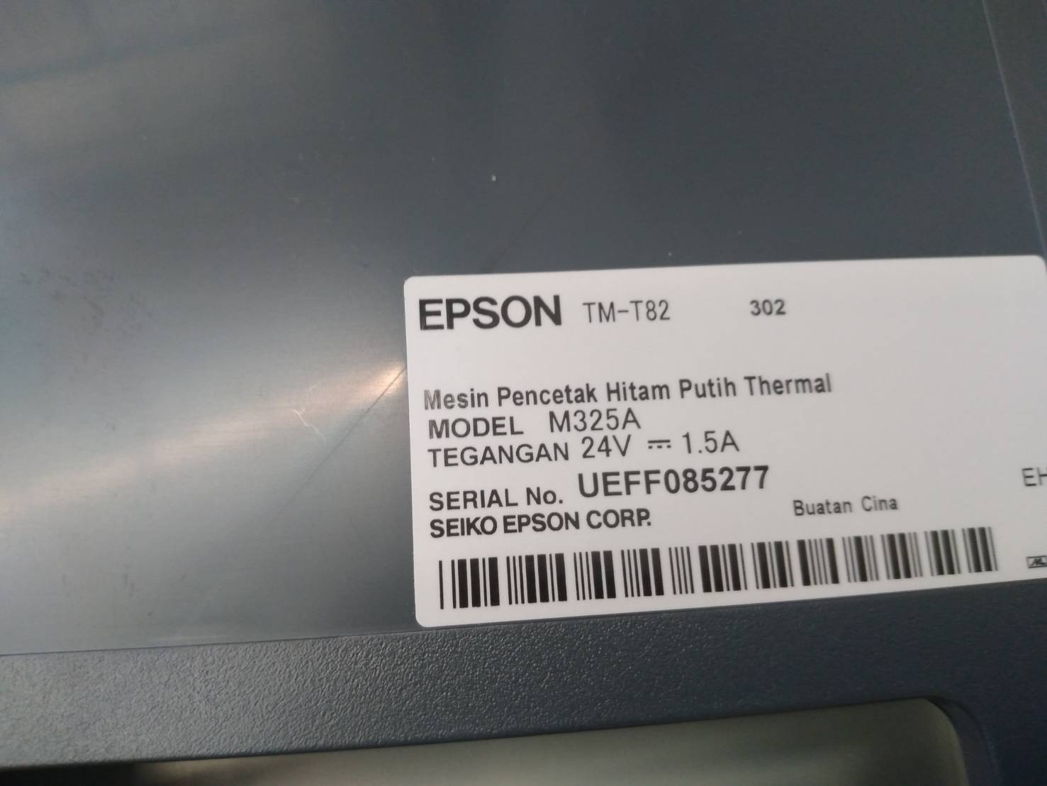 Epson TM-T82III USB/Ethernet Port Thermal Receipt Printer