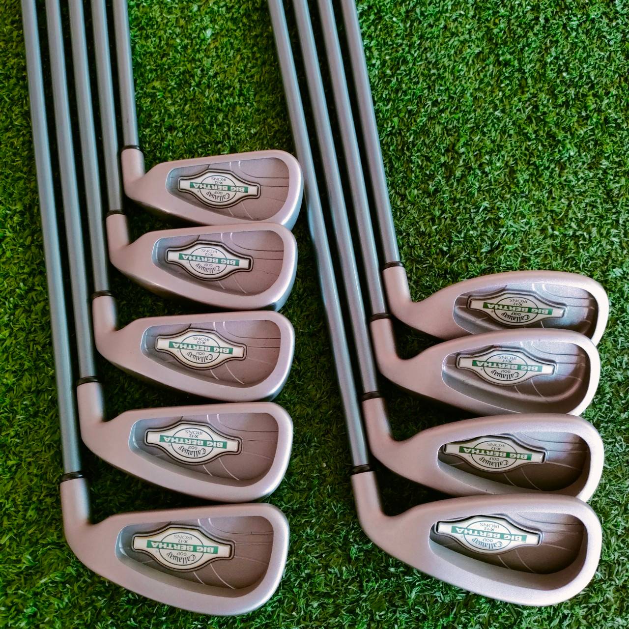 **ไม้กอล์ฟสำหรับผู้หญิง** ชุดเหล็ก CALLAWAY BIG BERTHA X-12 มีเหล็ก 3-9 เเละ PW SW ก้าน CALLAWAY GEMS LADY ไม้กอล์ฟมือสอง ของแท้ BY NakaraLuxurious