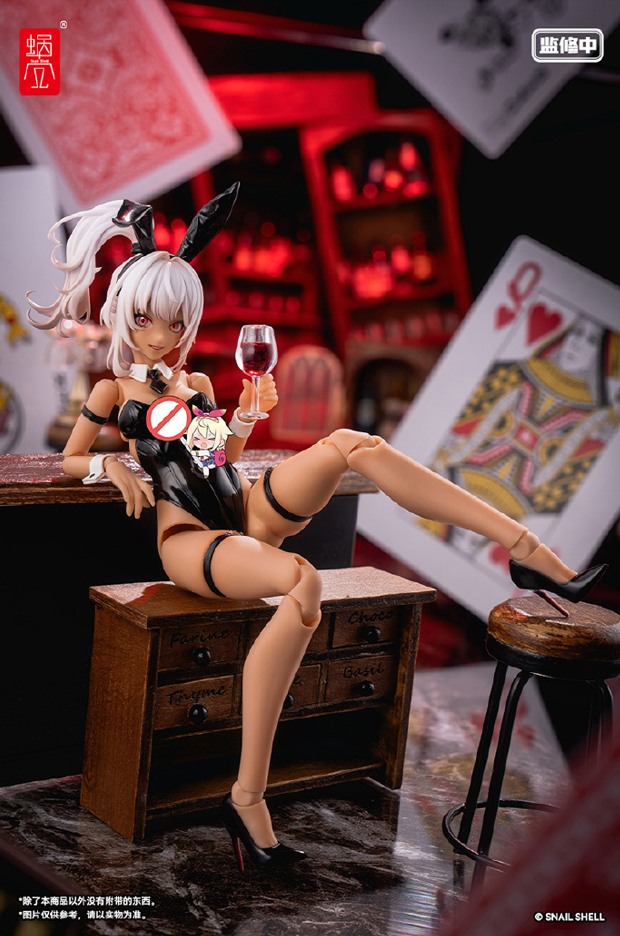 [พร้อมส่ง] "Snail Shell 1/12 : Different Color ver.- Bunny Girl Aileen Sunkissed Ver. ครบ SET (ฟิกเกอร์สาว+รถ+เท้าเสริม)"