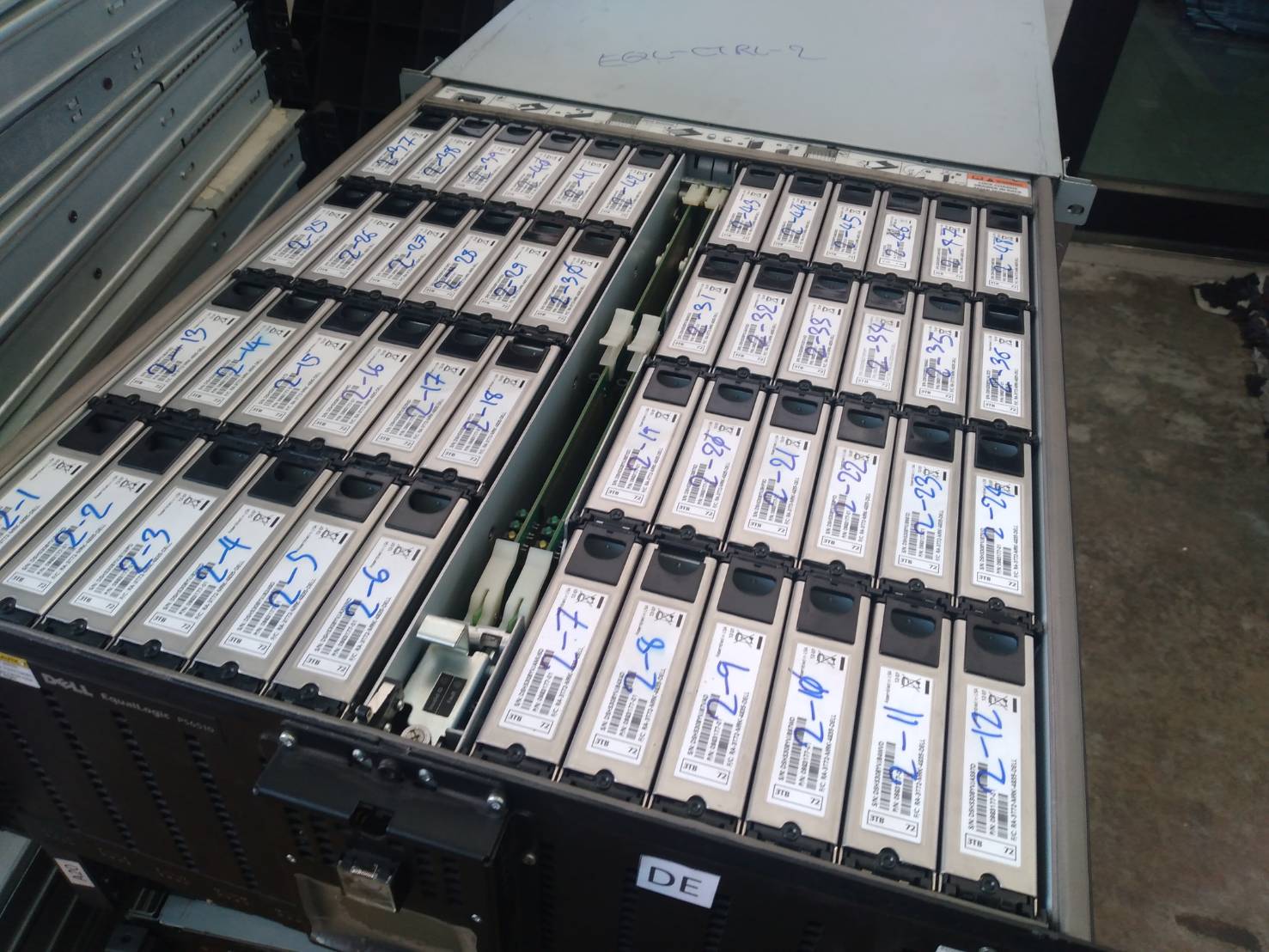 Dell EqualLogic PS6510x Virtualized iSCSI SAN Storage Array Tray x 48 ช่อง