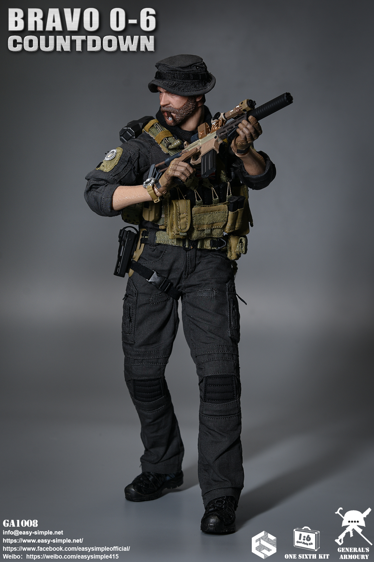 [สั่งจอง] General's Armoury GA1008 1/6 : Bravo 0-6 Countdown