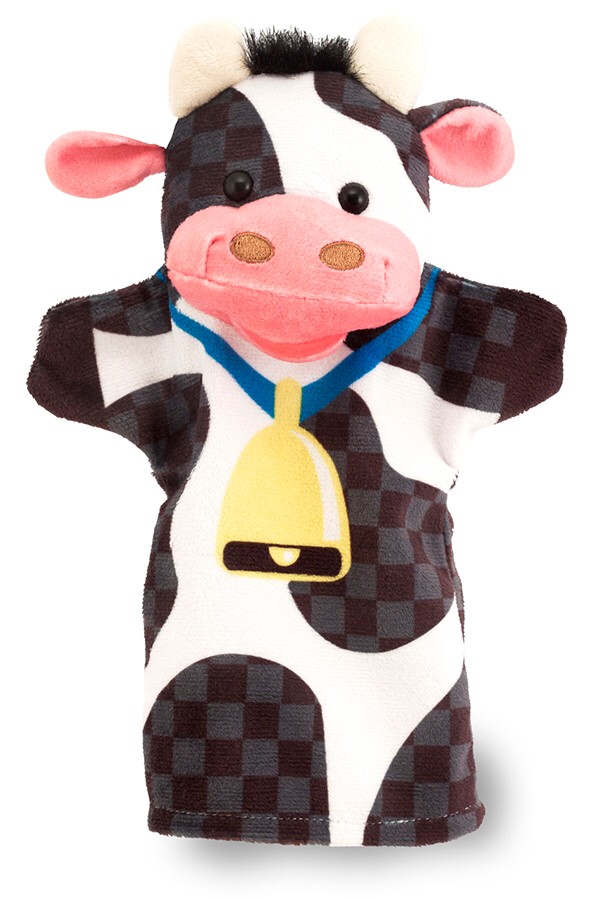 ชุดหุ่นมือ 4 ตัว (ฟาร์ม) ทำจากผ้าคุณภาพดี ส่งเสริมจินตนาการ ส่งเสริมให้เด็กสร้างเรื่อง สวมบทบาท Farm Friends Hand Puppets Melissa&Doug,รุ่น 9080 ของเล่นเสริมพัฒนาการ,ของเล่น