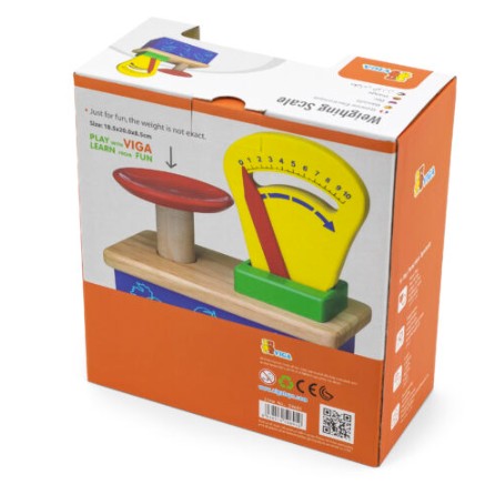 เครื่องชั่งน้ำหนักไม้สำหรับเด็ก ของเล่นเสริมพัฒนาการ ,ของเล่นเสริมทักษะ,ของเล่นเด็ก, สื่อการสอนอนุบาล