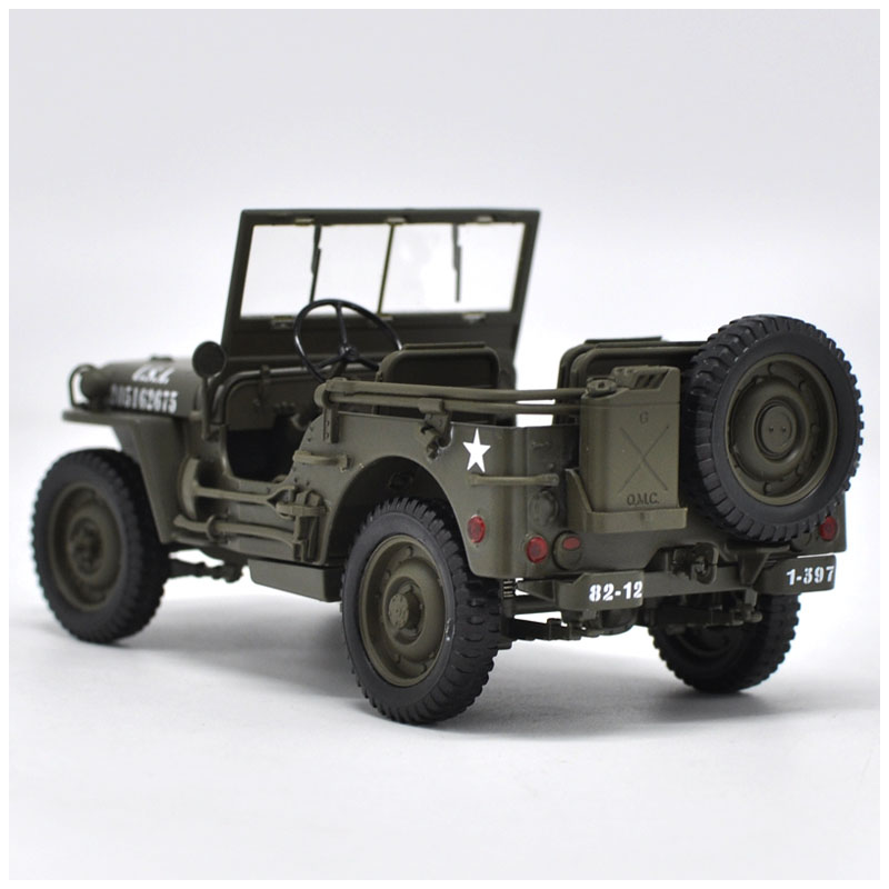 [สั่งจอง] JEEP WILLYS US ARMY 1/4 TON MILITARY WW II DIE CAST 1/18 BY WELLY 18036W