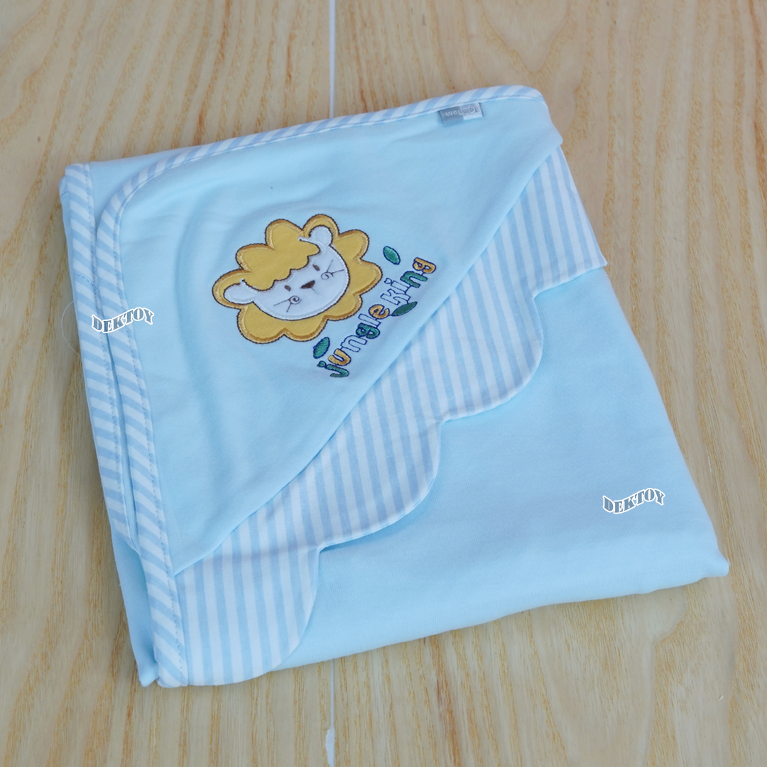 Tomtomjoyful ผ้าห่อตัวเด็กทารก แบบสำเร็จรูป ผ้านิ่ม ลื่น นุ่มสบาย Cotton 100% ไซส์ 70x70 ซม.