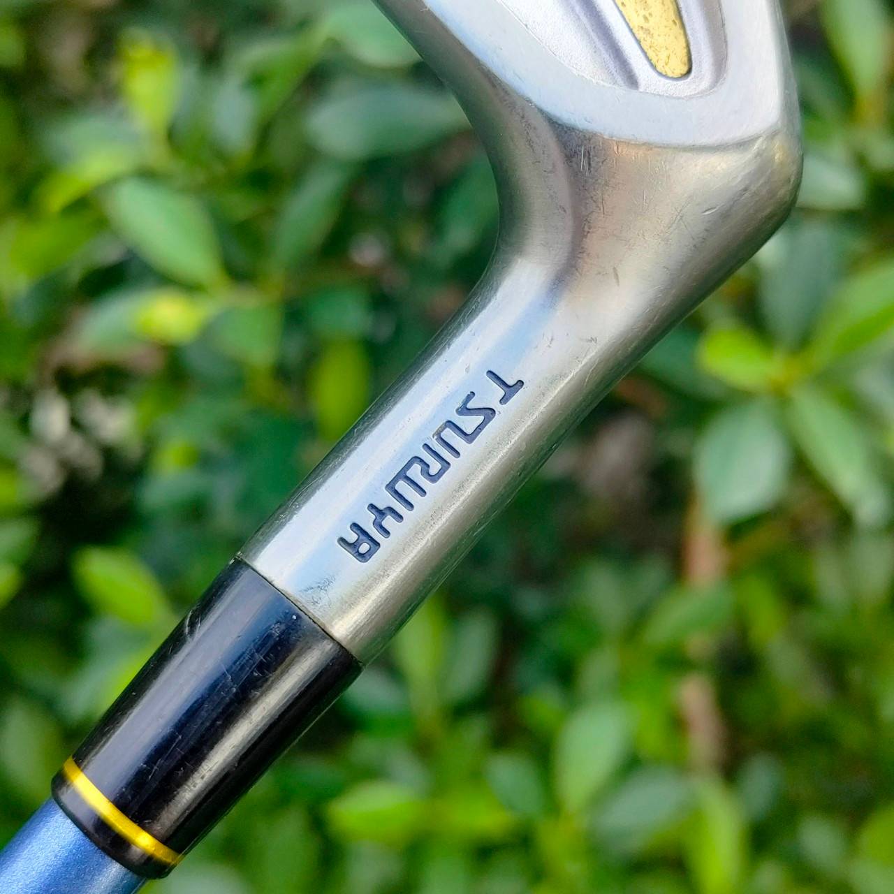 ชุดเหล็ก TSURUYA AXEL - XIII สุดยอดชุดเหล็กหน้าเด้ง หน้าไม้ PURE TITANIUM ที่รูปจะมีแผ่นไทเทเนี่ยมอีกแผ่น มีเหล็ก 5 - 9 เเละ PW AW SW