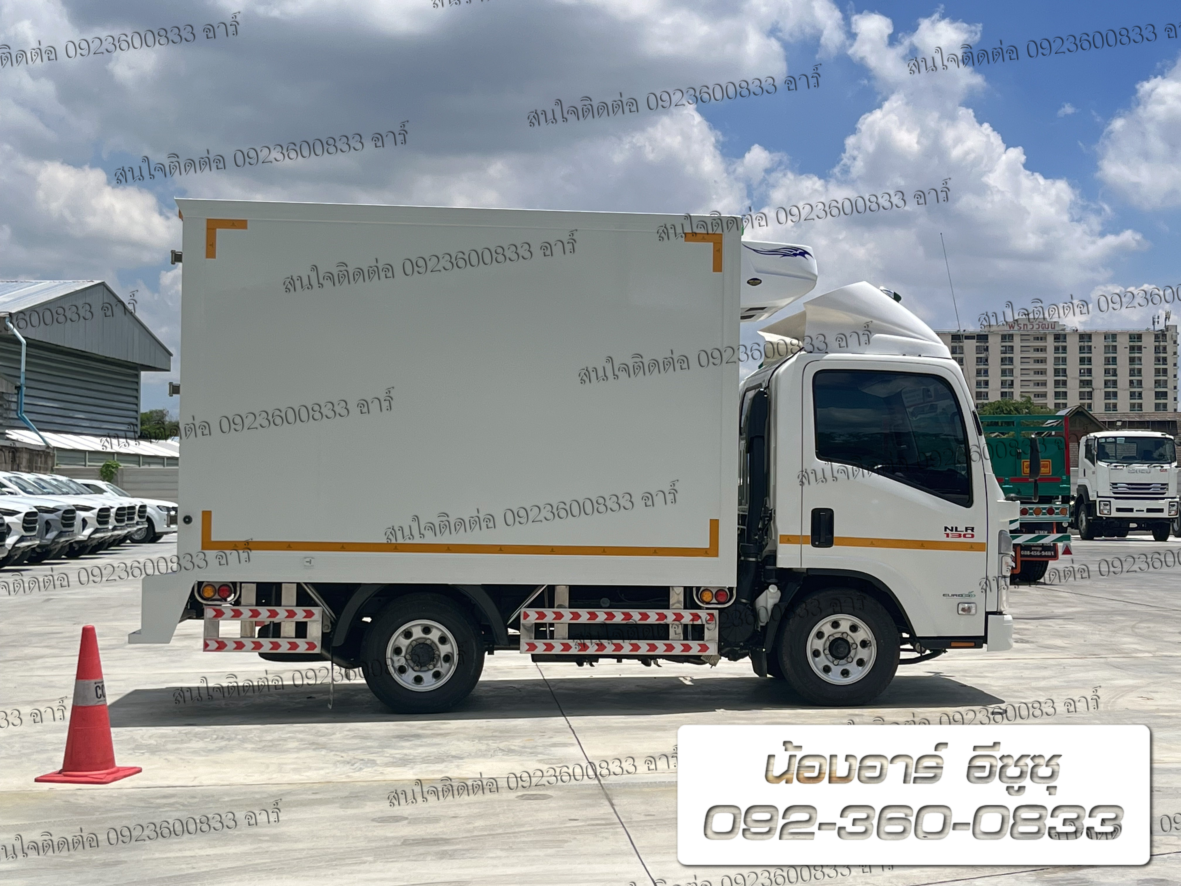 4 ล้อ ISUZU NLR130 แรงม้า พร้อมตู้บรรทุก3ประตู (ตู้เก็บอุณหภูมิ ติดแอร์ -18 ํ)