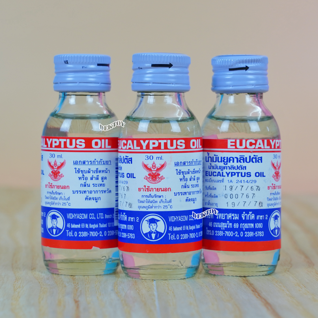 vidhyasom วิทยาศรม น้ำมัน ยูคาลิปตัส 15 มล.และ 30 มล.