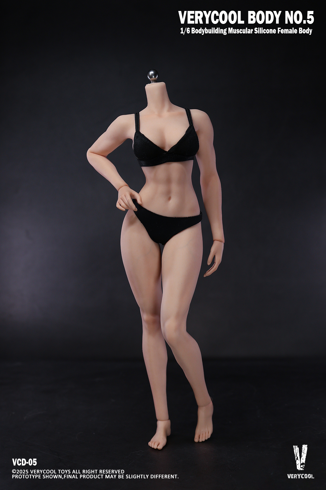 [สั่งจอง]VERYCOOL VCD-05B 1/6 : Silicone Female Body Bodybuilding Muscular Physique Natural Skin Tone