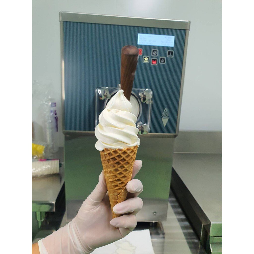 ผงไอศครีมซอฟท์เสิร์ฟ ผงไอติม - รสนมสด (ICE CREAM POWDER SOFTSERVE, HOMEMADE, GELATO) ขนาด 1 Kg. เนื้อเนียนนุ่ม