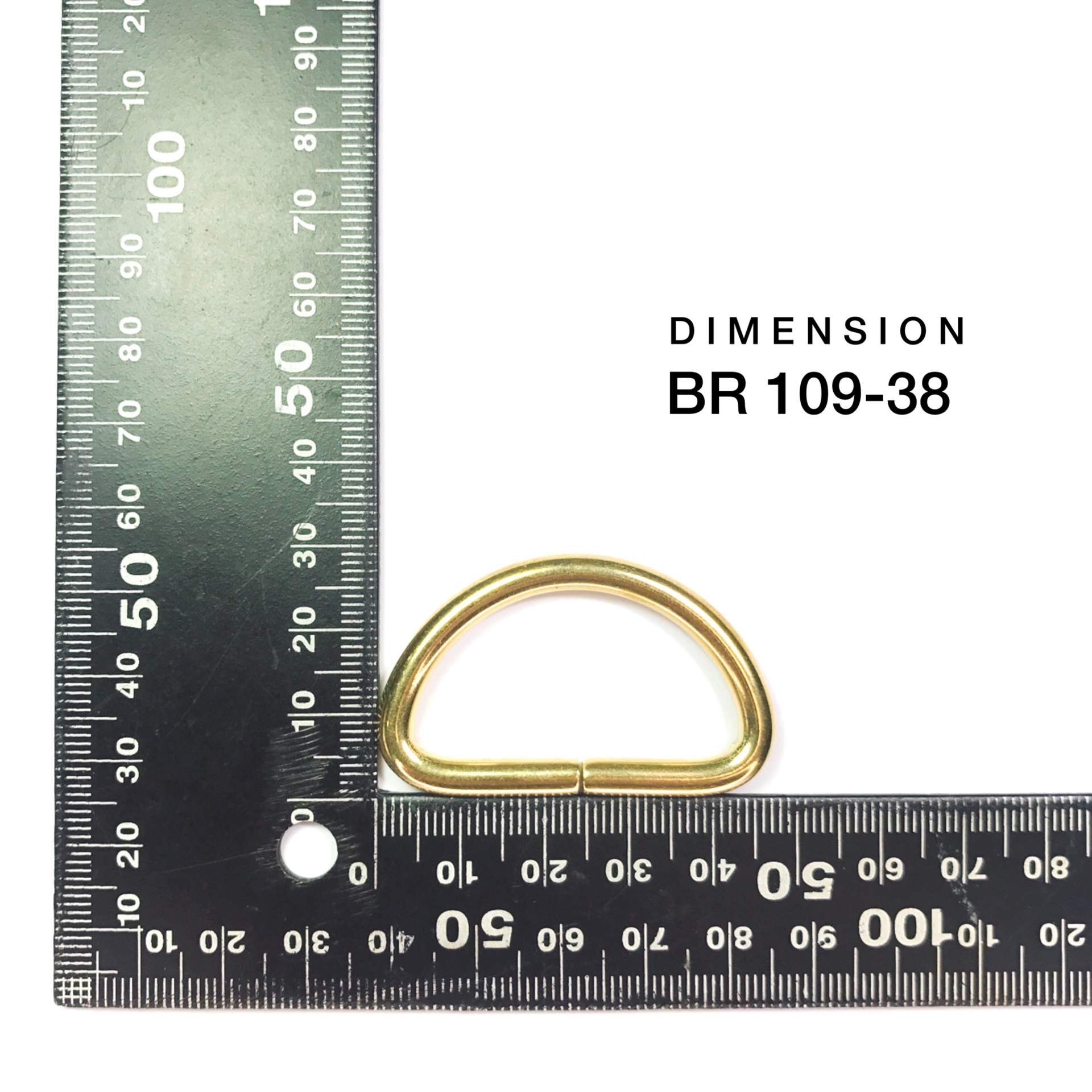 BR109 ห่วงตัวดีชนิดลวด ห่วงทองเหลือง ห่วงกระเป๋า ห่วง D *ราคาต่อชิ้น*อะไหล่กระเป๋า