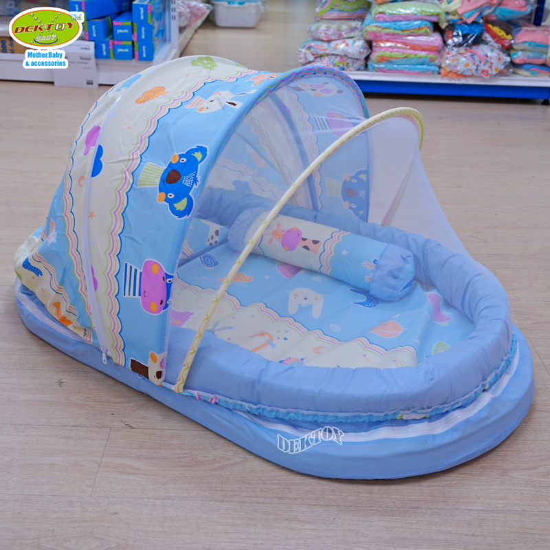 ที่นอนเด็ก+มุ้งครอบ มุ้ง เบาะที่นอน เเละขอบกั้น