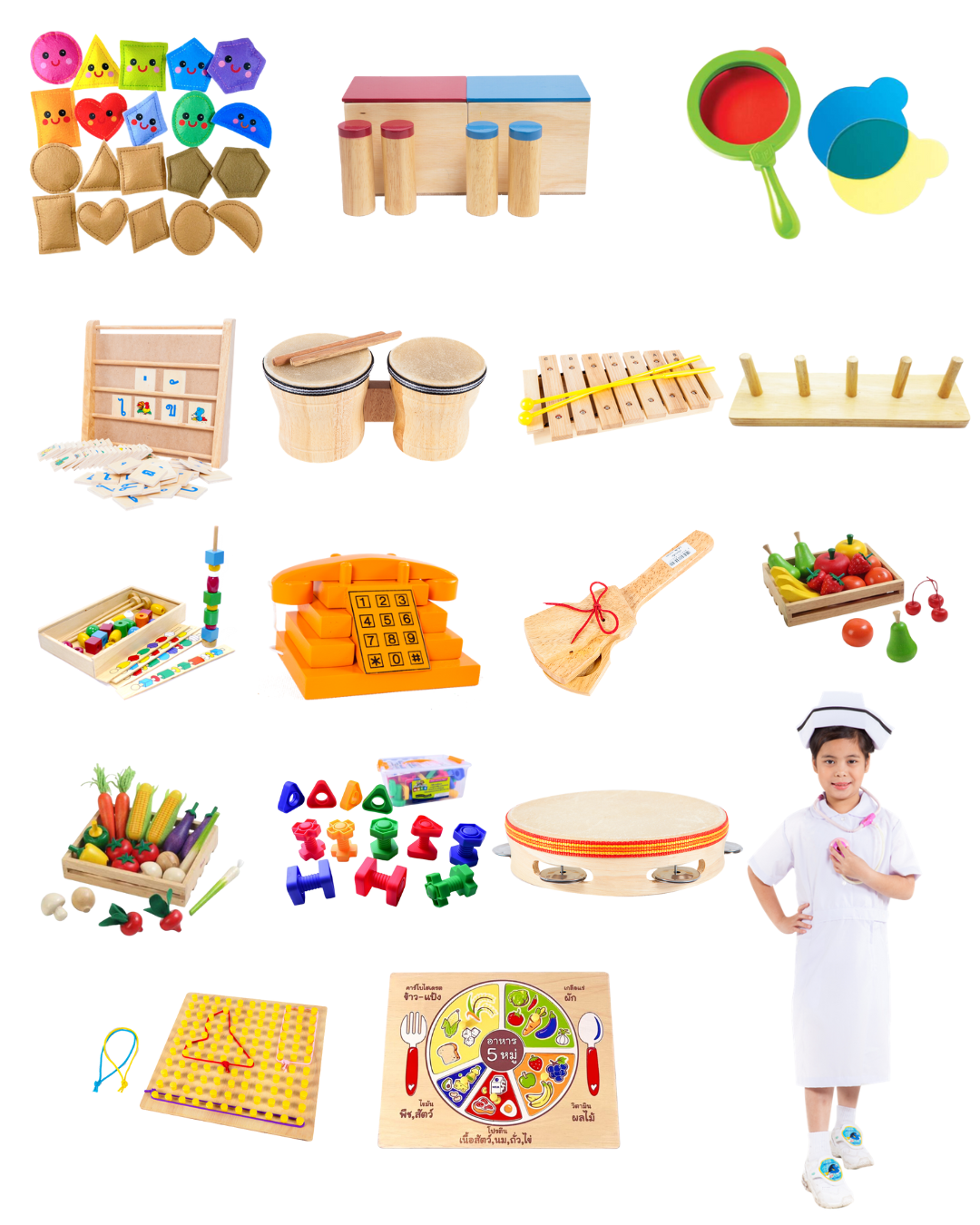 สื่อการสอน ของเล่นเสริมทักษะ เด็กอนุบาล อุปกรณ์การศึกษา สื่อการสอนอนุบาล โรงเรียน พร้อมส่ง งบประมาณ100,000บาท