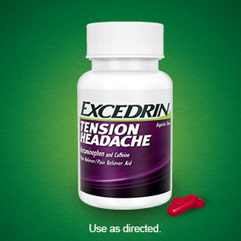 Excedrin Tension Headache ขนาด 100 เม็ด บรรเทาอาการปวด เนื่องจากความตึงเครียด