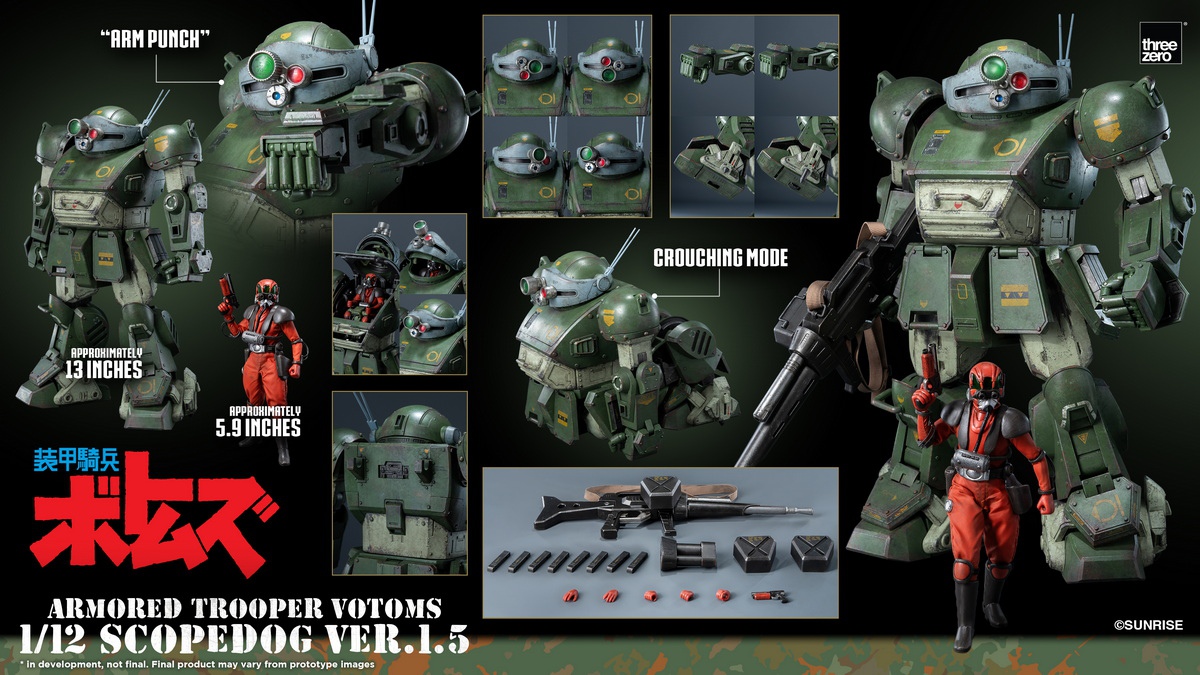 [สั่งจอง] Threezero 3Z10190W0 1/12 : Armored Trooper VOTOMS - Scopedog Ver.1.5