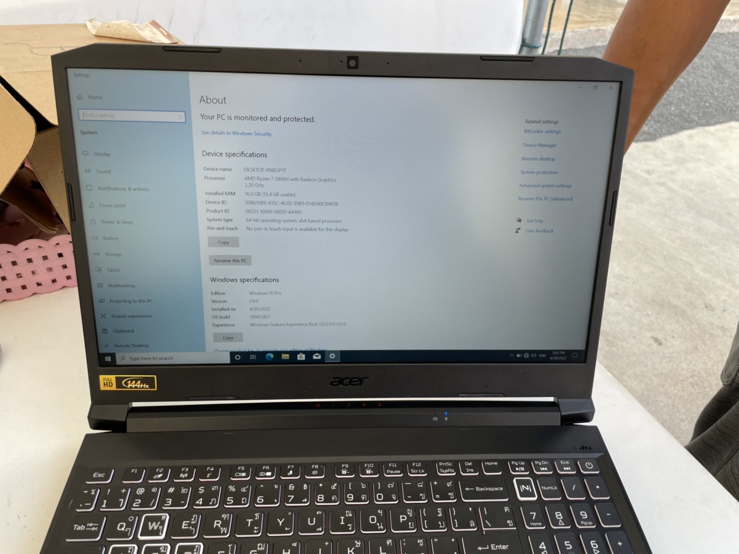 ACER NITRO 5 AN515-45-R61J