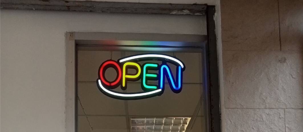 ป้ายไฟ open สำเร็จ ขนาด 30x20 cm