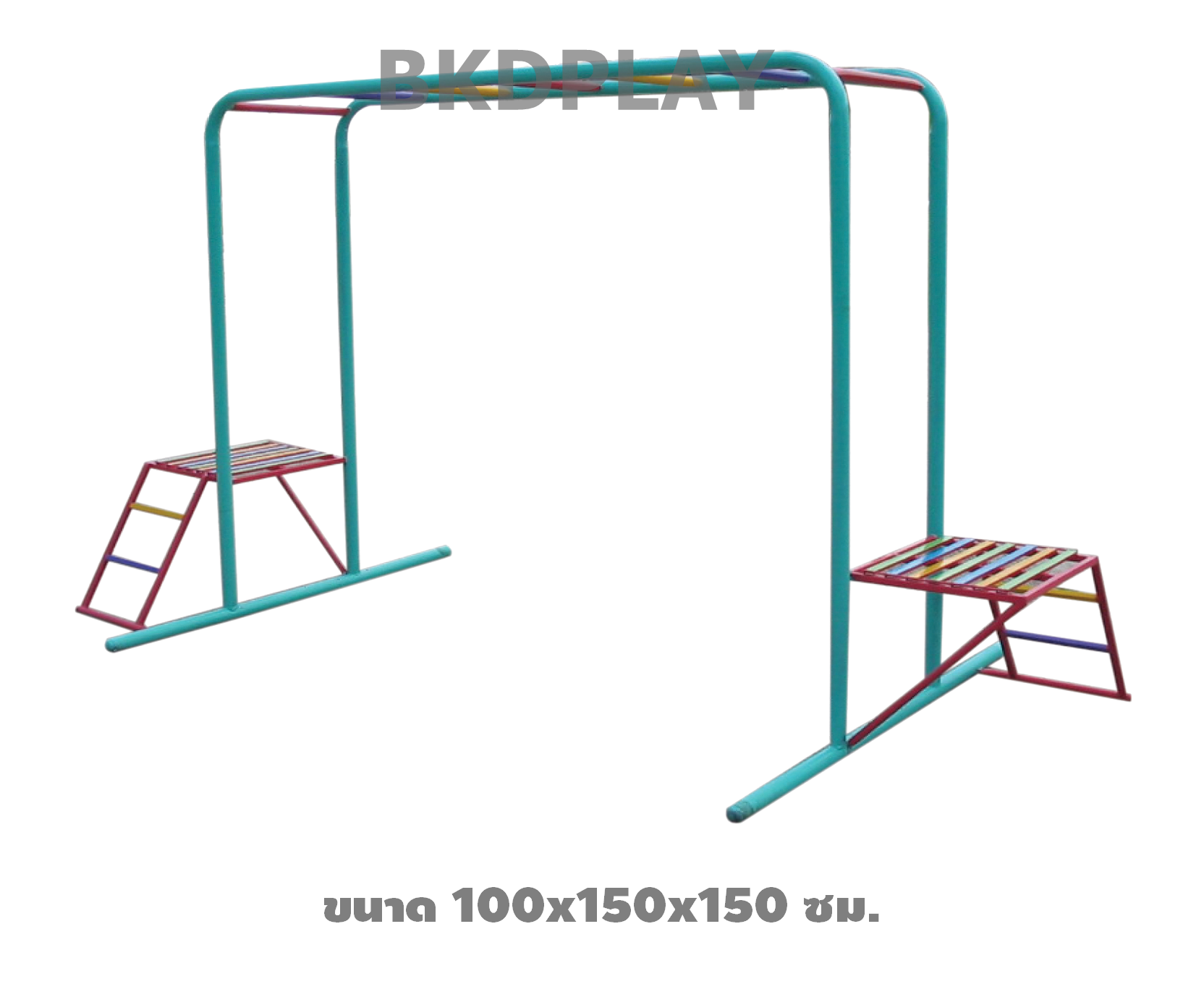 เครื่องเล่นสนามกลางแจ้ง เหล็ก บาร์โหน เหลี่ยม ปีนป่าย Outdoor Playground, ราคาโรงงาน สินค้าสั่งผลิต 10-20 วัน