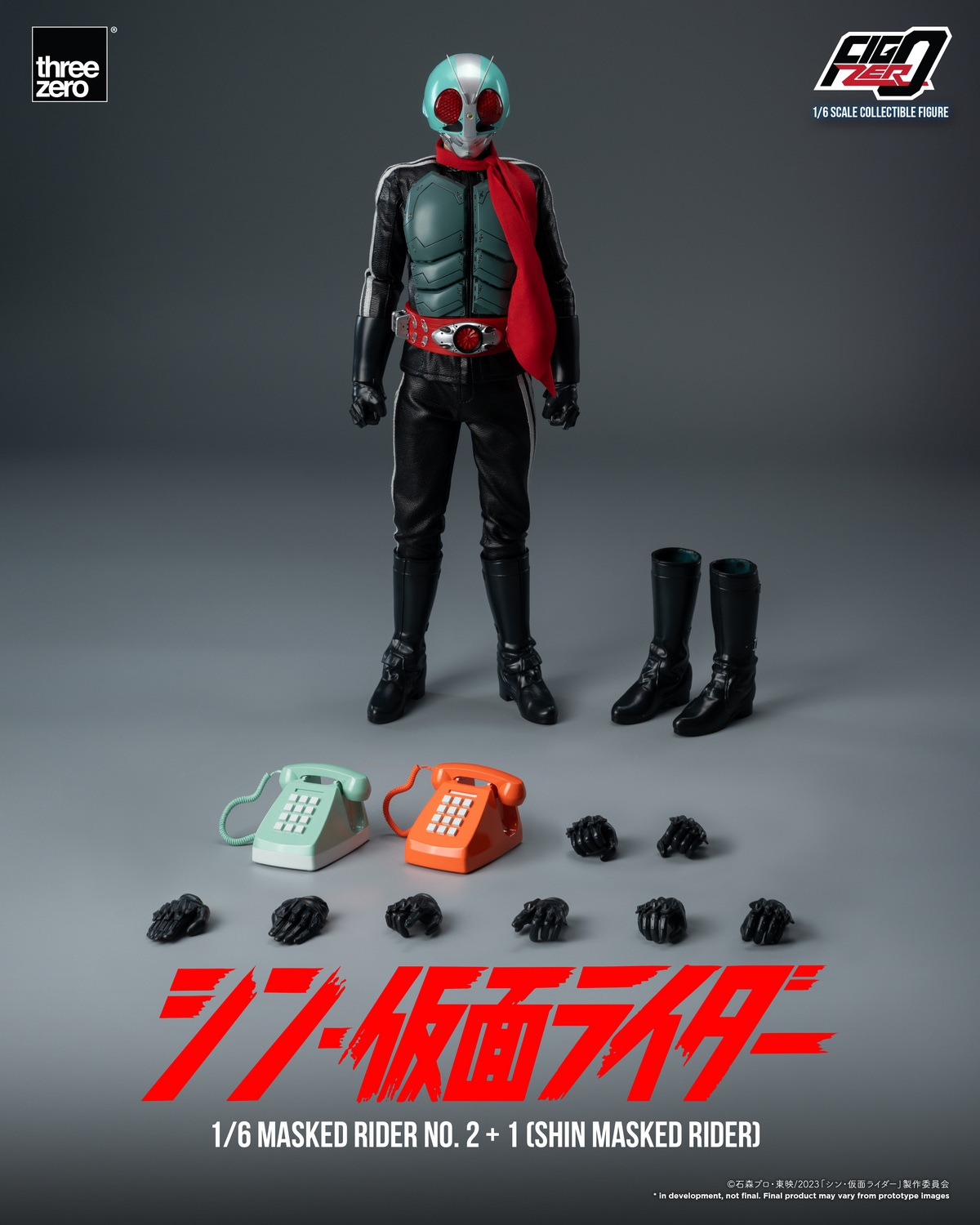 [พร้อมส่ง] Threezero 3Z06780W0 1/6 : SHIN MASKED RIDER FigZero Masked Rider No.2+1