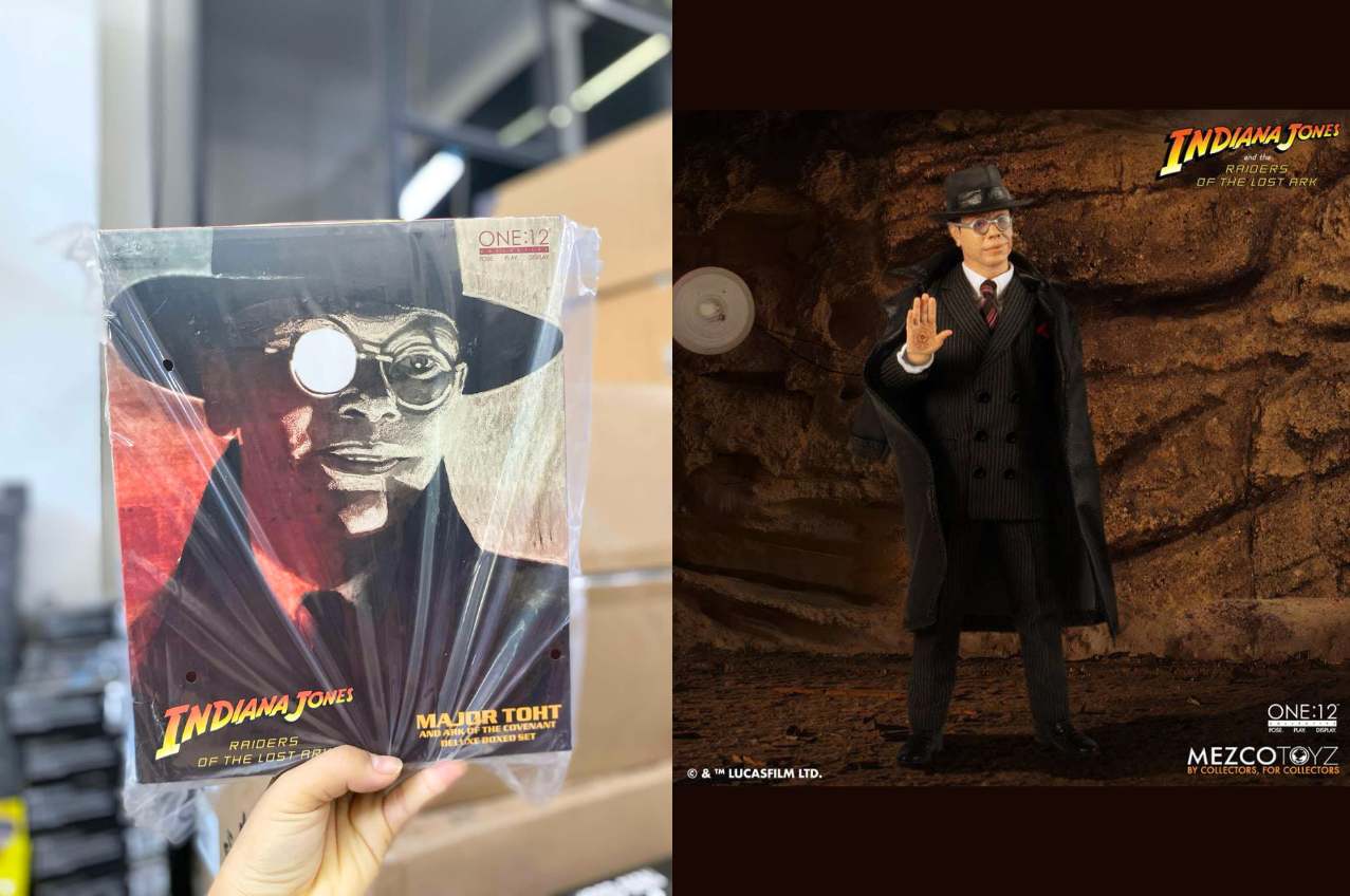 [พร้อมส่ง] Mezco One:12 Collective : Major Toht and Ark of the Covenant Deluxe Boxed Set