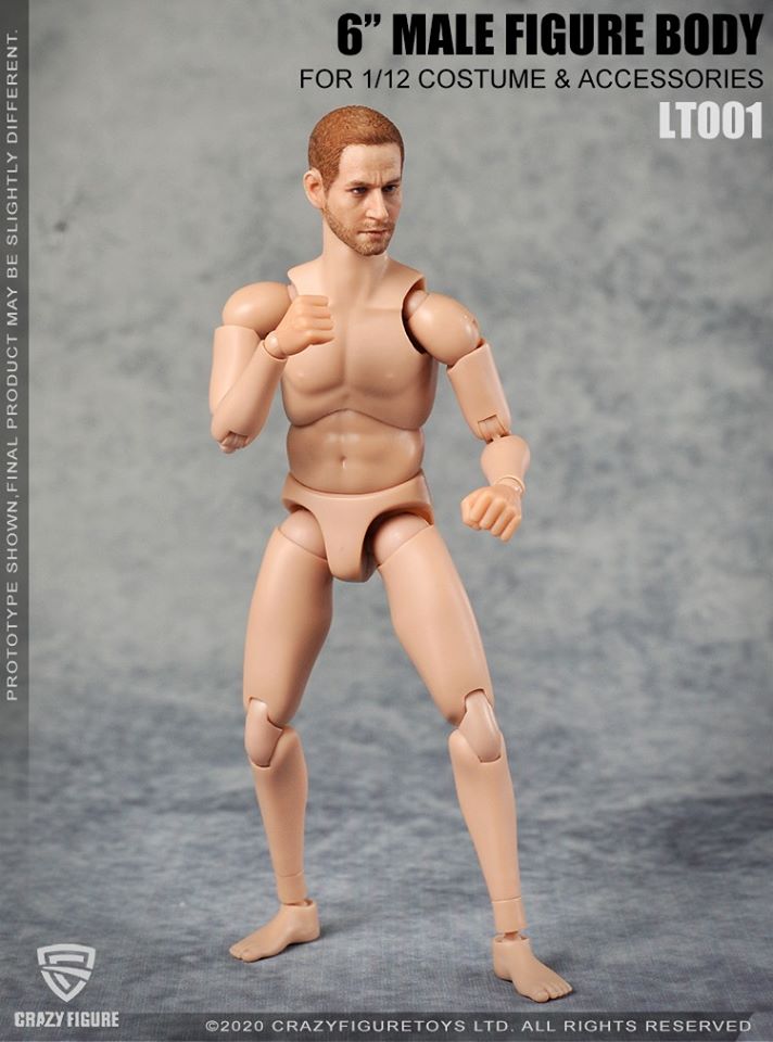 [สั่งจอง]Crazy Figure LT001 1/12 The head carves the multi joint movable male body