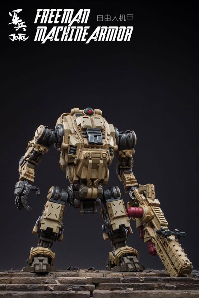 [สั่งจอง]จักรกลกระดูกเหล็ก ทะเลทรายและสายลม JOYTOY 1/18 81921011/2 Free man tactical mecha [Blue Ver./Sandy Ver.]