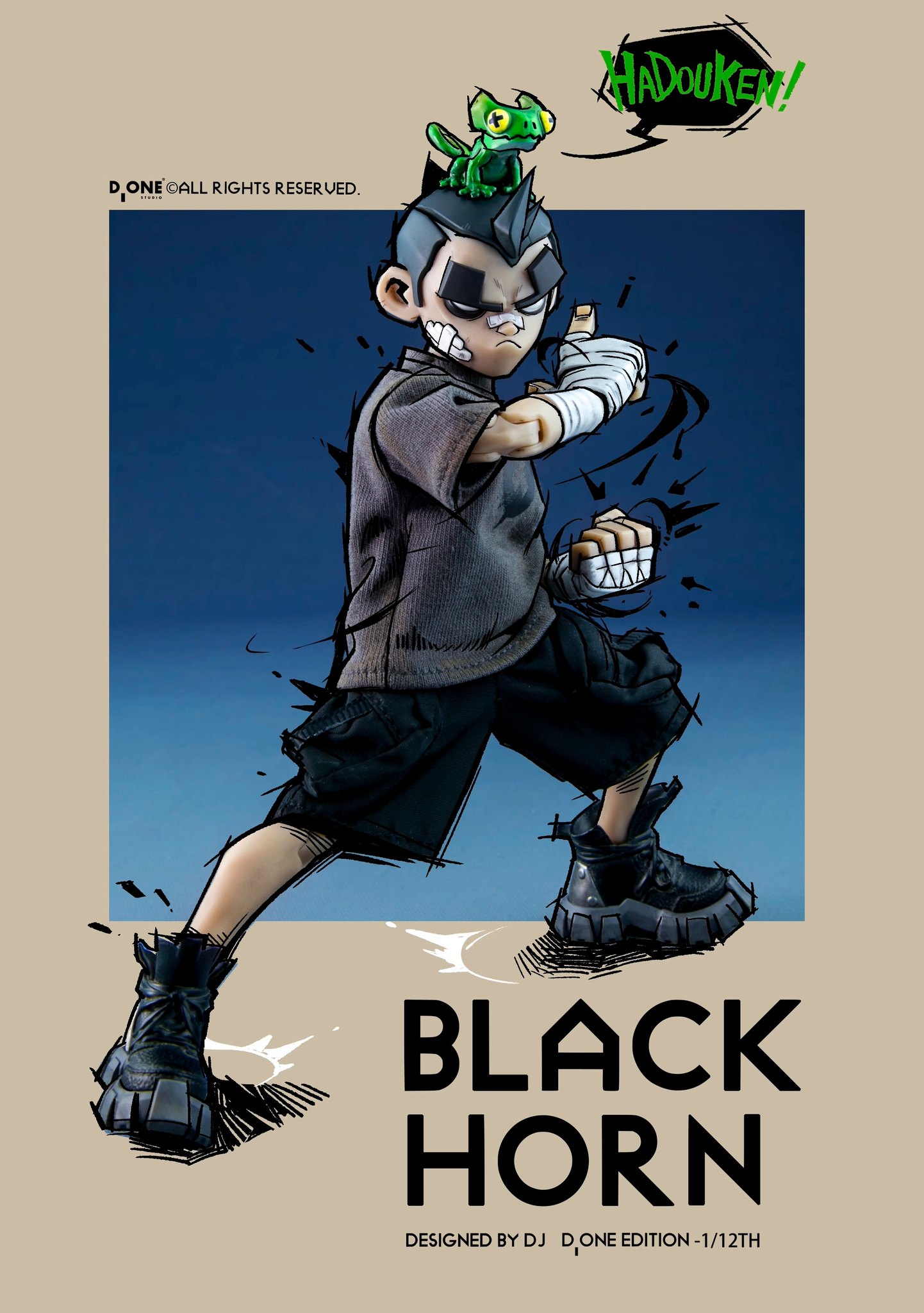 [สั่งจอง] D_ONE STUDIO 1/12 : black horned