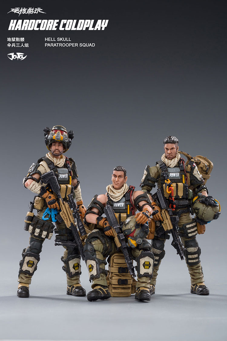 [สั่งจอง] JOYTOY 1/18 82011061 HELL SKULL PARATROOPER SQUAD