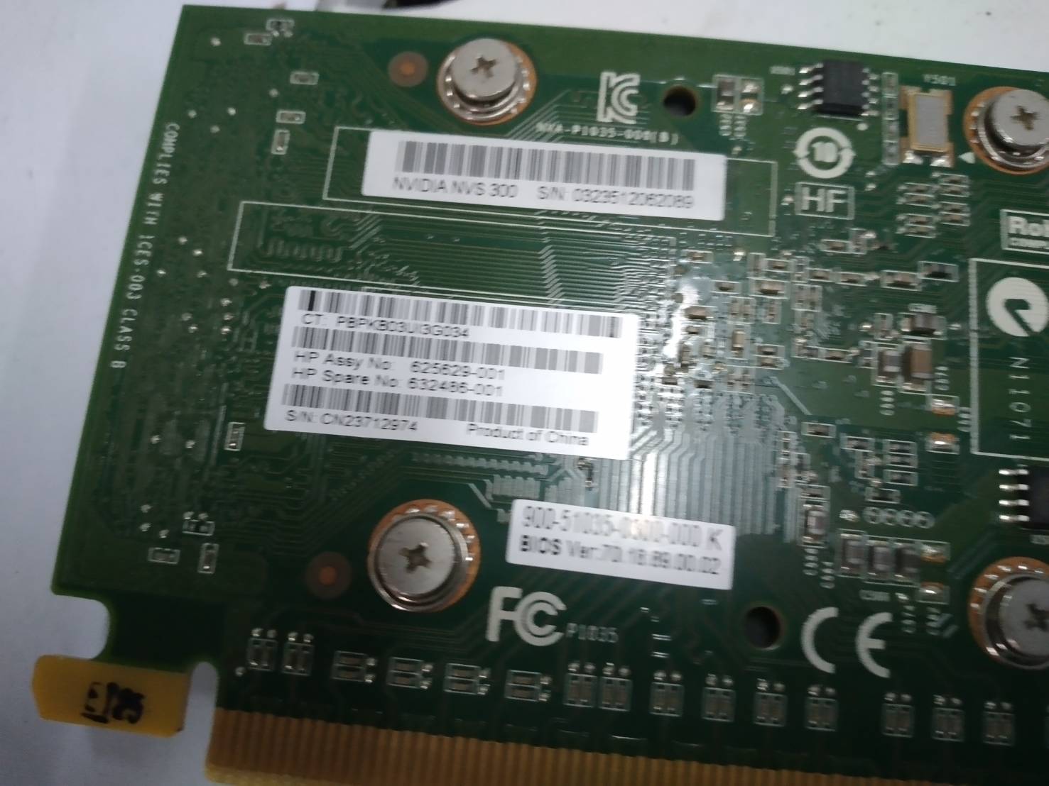 NVIDIA Quadro NVS 300 พร้อมสาย DMS-59 ออกสองจอ ขายาว-ขาสั้น