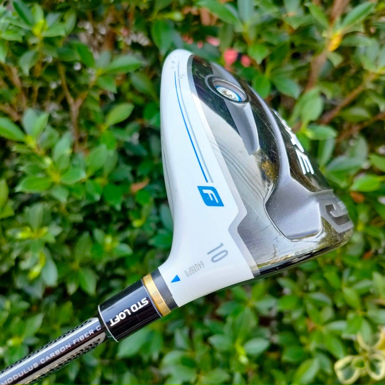 DRIVER TAYLORMADE GLOIRE F เป็นตัวพรีเมี่ยมที่สุดของแบรนด์ Taylormade มีขายเฉพาะที่ญี่ปุ่น ก้านสุดพรีเมี่ยม AAA สีทอง เบามาก น้ำหนักแค่ 50 กรัม กริพ IOMIC FLEX S องศา 10 ก้านแพงมากๆ เบา ตีสบายกว่ารุ่น USA ตีไกลกว่า