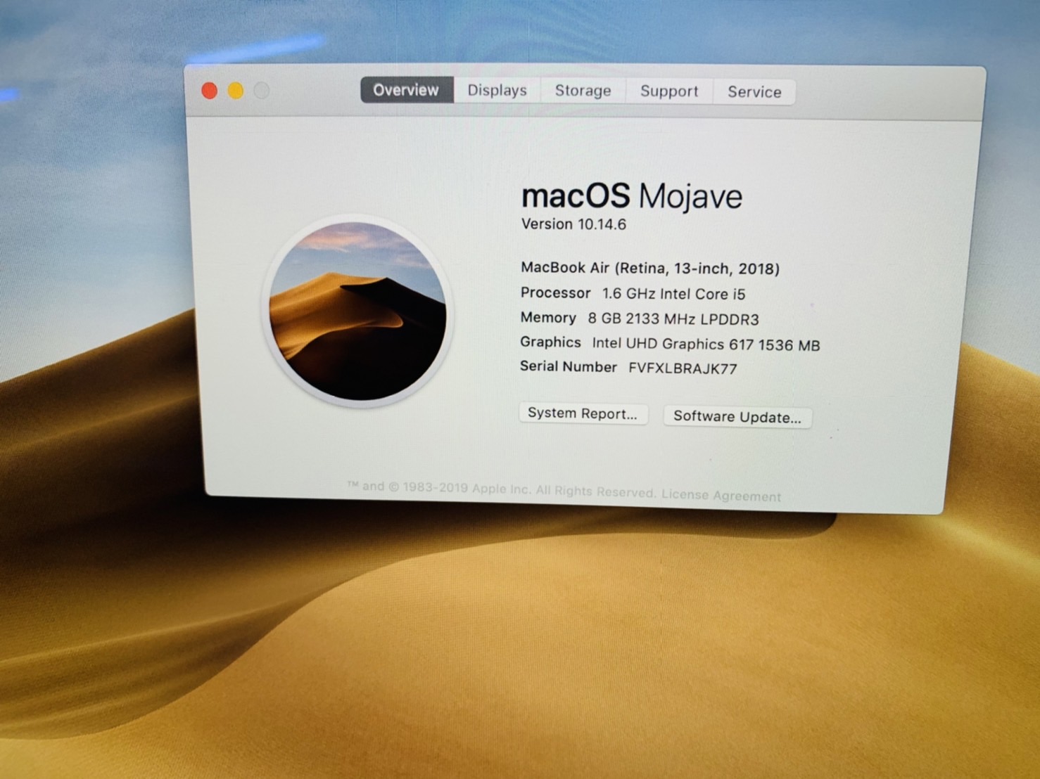 แมคบุ๊ค APPLE MacBook Air 2018 - 13"