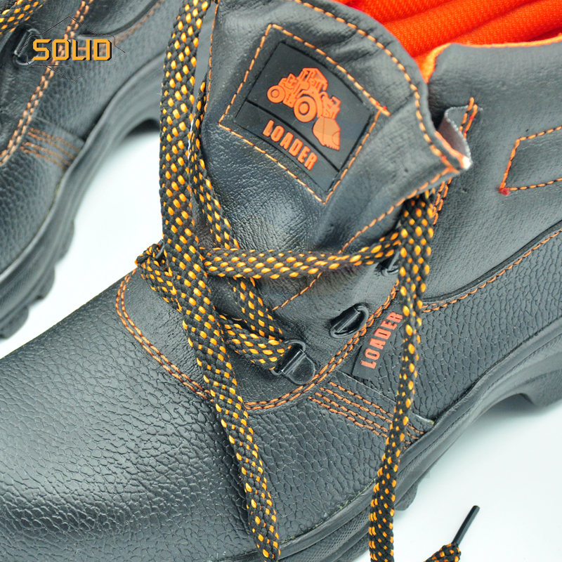SOLID รองเท้า เซฟตี้ นิรภัย ปกป้องเท้า กันน้ำมัน กันไฟ กันกระแทก เหมาะสำหรับงานช่าง งานก่อนสร้าง งานสำรวจ