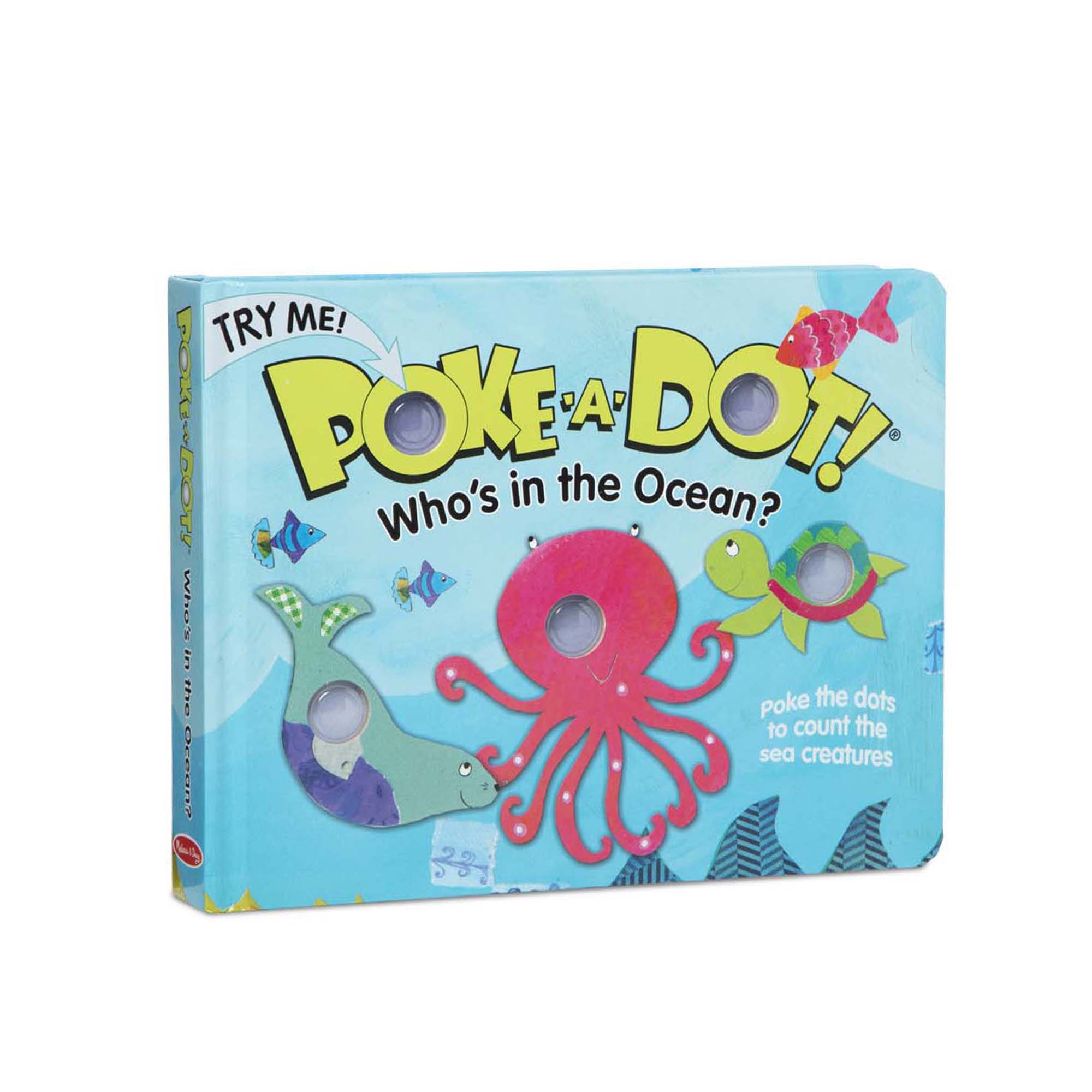 Poke-A-Dot: Who's in the Ocean หนังสือปุ่มกด รุ่นทะเล อ่านไป กดไป ดึงดูดความสนใจ สนุก! Melissa & Doug