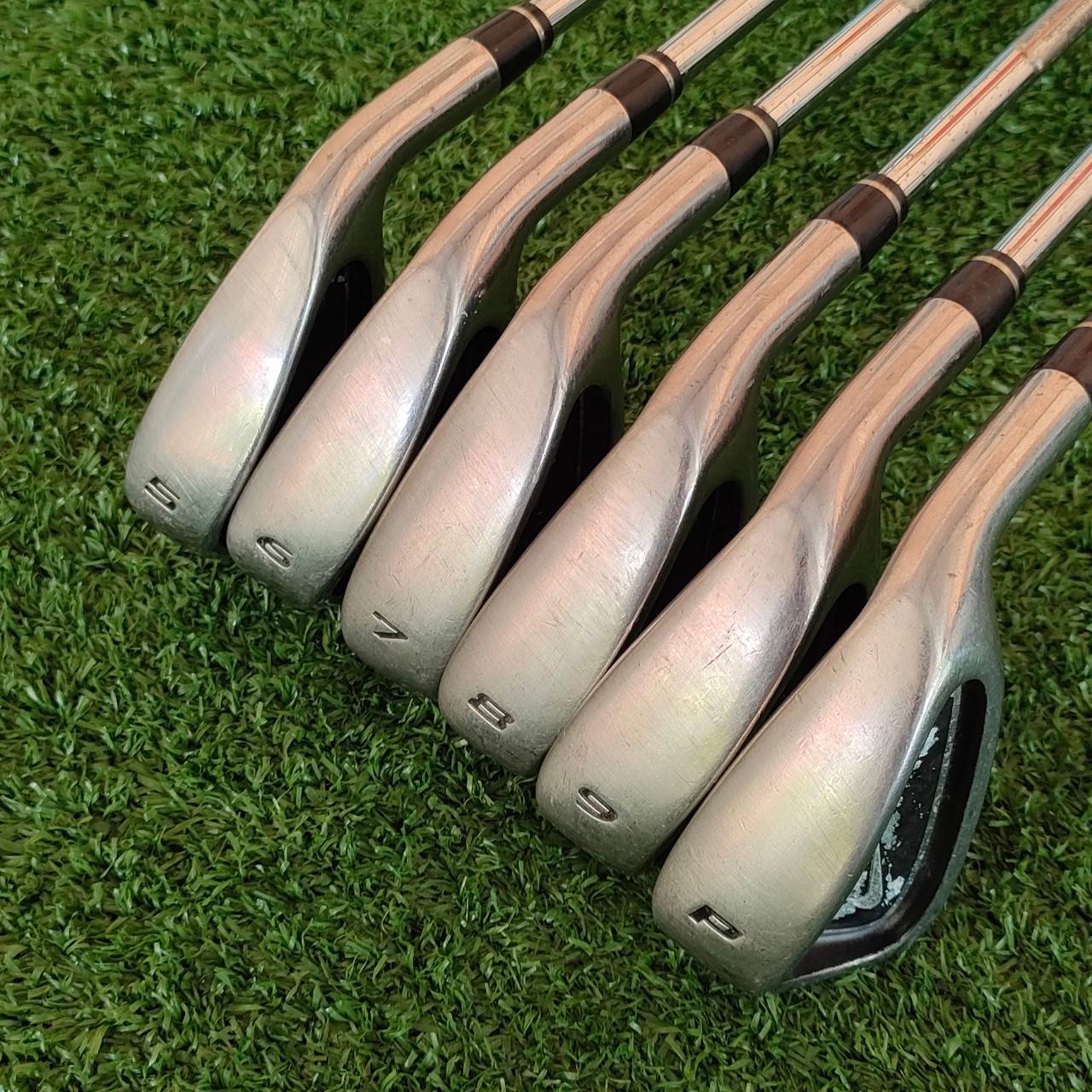 ชุดเหล็ก NIKE IGNITE มีเหล็ก 5-9 เเละ PW ก้าน IGNITE FLEX UNI ก้านสติ๊กเกอร์อยู่ครบ กริพ NIKE เดิมทั้งหมด