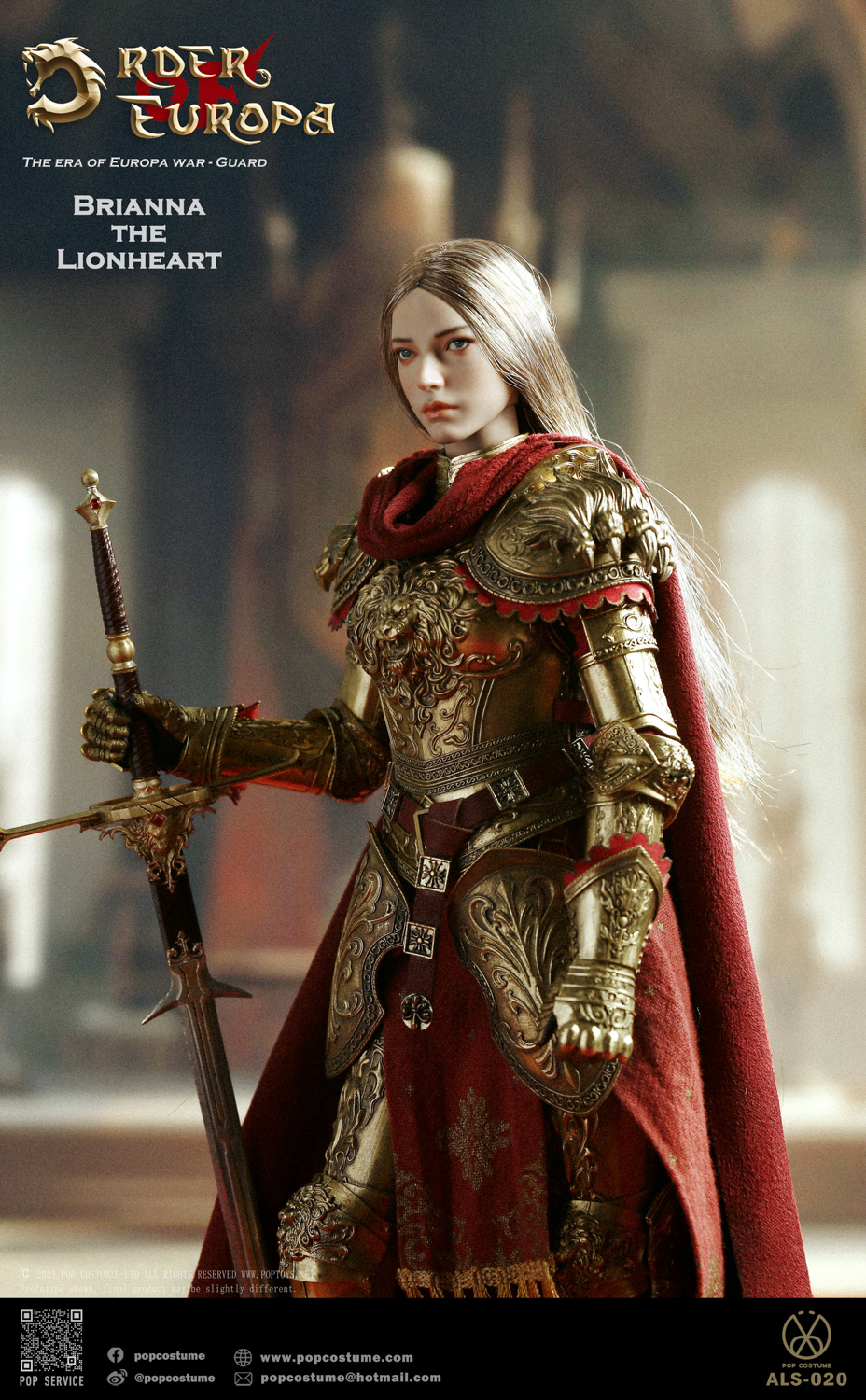 [สั่งจอง]POP COSTUME 1/6 : THE ERA OF EUROPA WAR The Lionheart Brianna