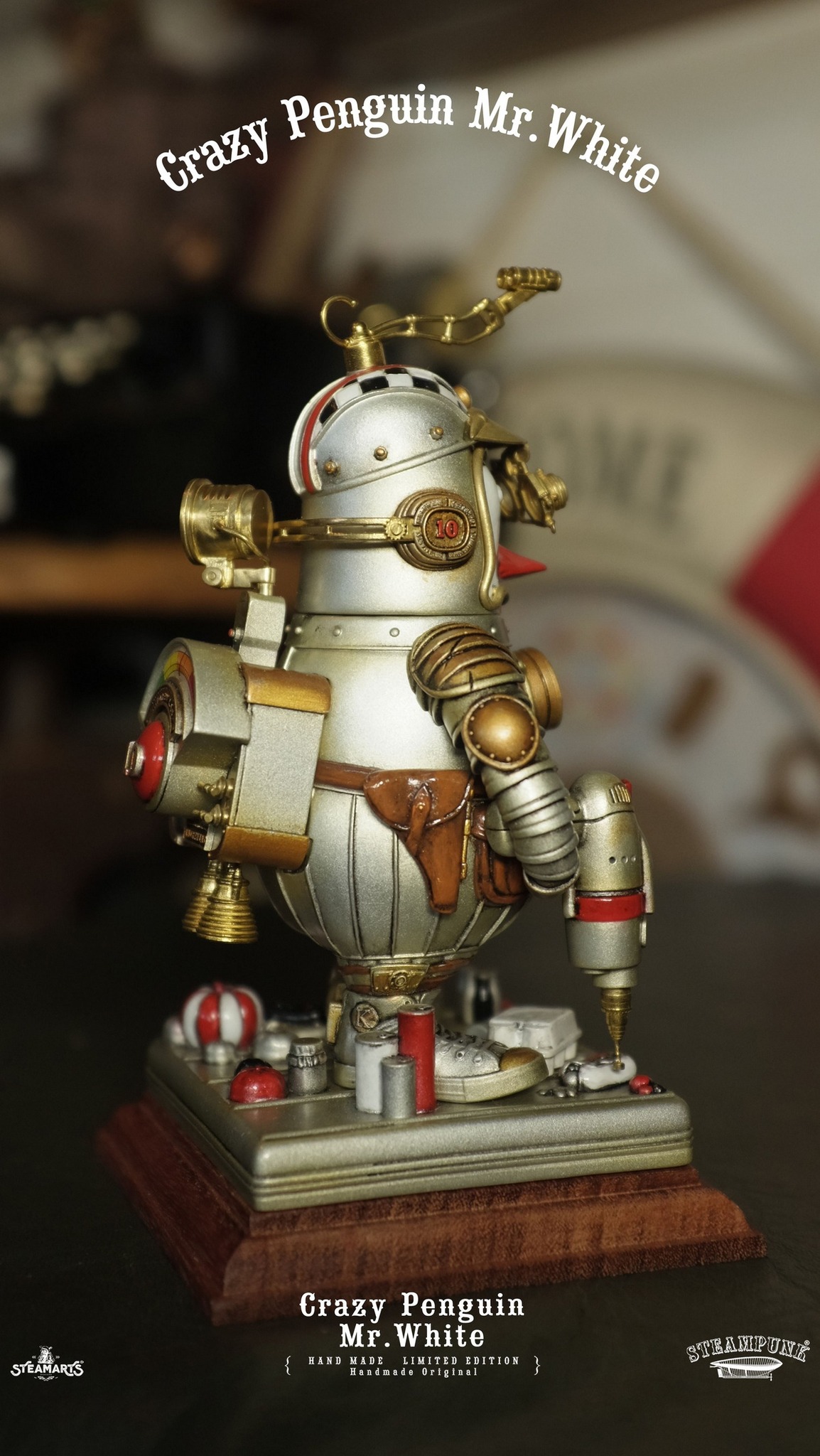 [สั่งจอง]STEAMARTS CRAZY SA2023C003 : PENGUIN MR.WHITE (15Cm)