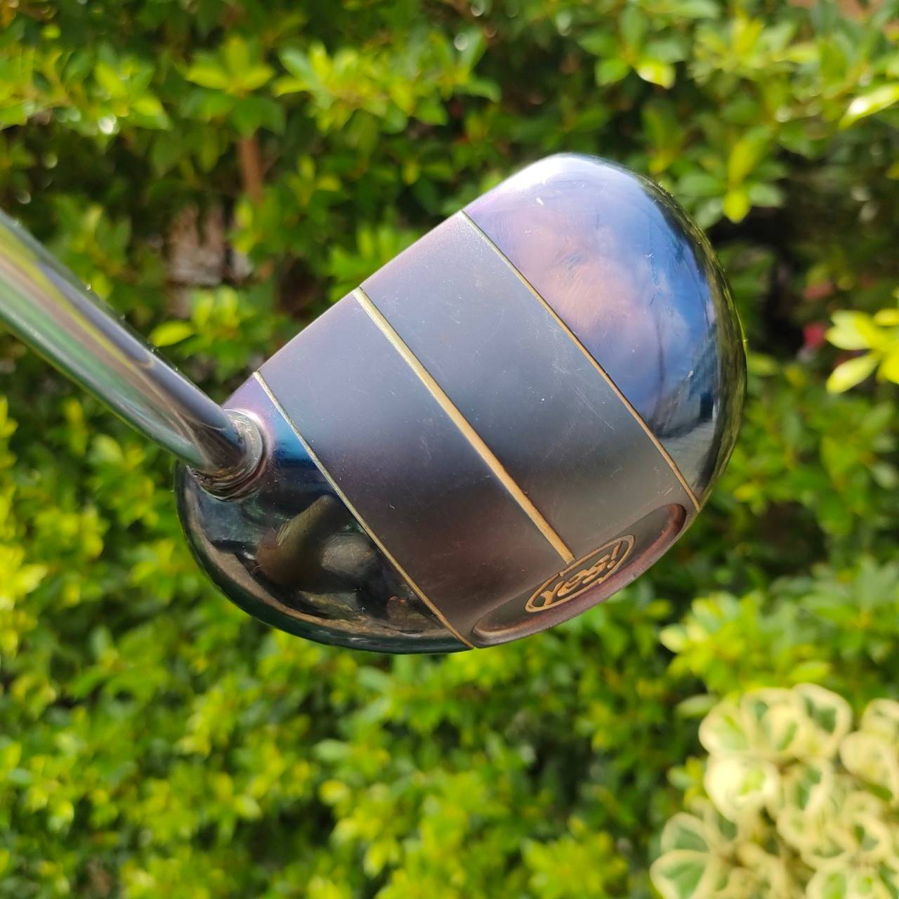 PUTTER YES! C-GROOVE ความยาว 34 นิ้ว Olivia Mallet ก้าน YES! C-GROOVE พัตต์ดีมากๆ มีถ่วงบล๊านซ์ ทั้งสองจุด ทรงซาลาเปา ไม้กอล์ฟมือสอง ของแท้ BY NakaraLuxurious