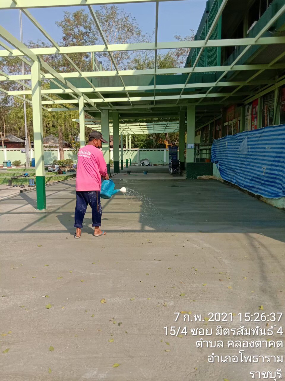 สร้างหลังคา&ทางเดินกรมที่ดิน สาขาโพธาราม(ราชบุรี)