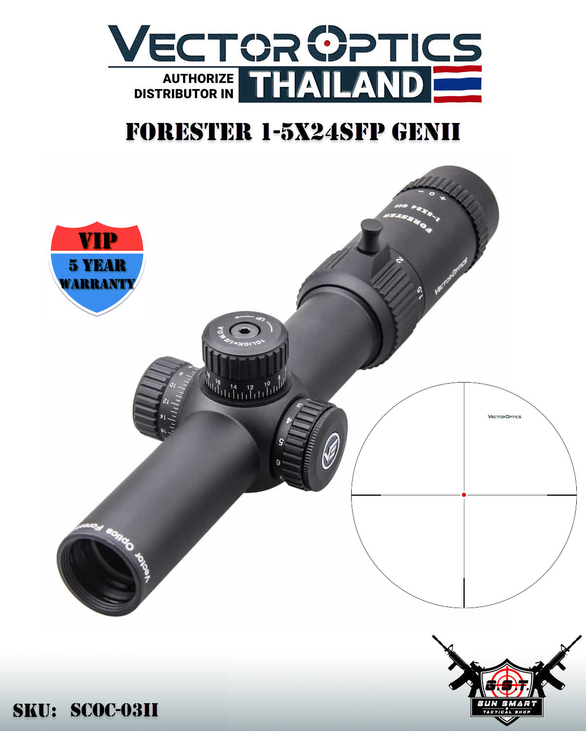 FORESTER 1-5X24SFP GENII